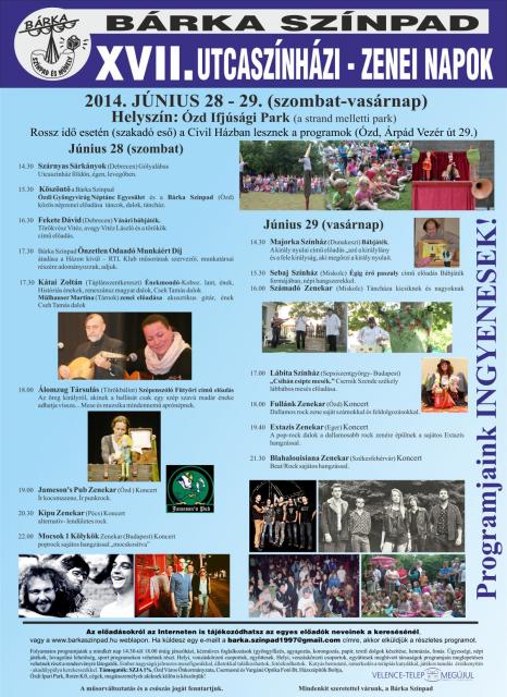 Utcaszínház 2014